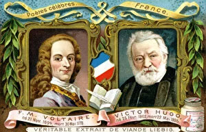 Images Dated 24th March 2007: Voltaire and Victor Hugo, c1900