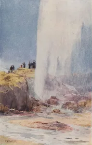 The Wairoa Geyser, New Zealand, 1923. Creator: Frank Wright The Wairoa Geyser, New Zealand, 1923. Creator: Frank Wright