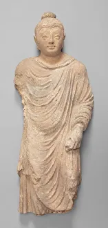 Walking Buddha, Kushan period, 3rd/4th century. Creator: Unknown Walking Buddha, Kushan period, 3rd/4th century. Creator: Unknown