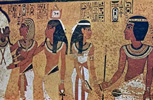 Tutankhamen Collection: Wall paintings in the Tomb of Tutankhamun, Valley of the Kings, Luxor, Egypt