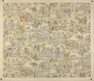 Wall Paper Design, c. 1939. Creator: Henry Meyers Wall Paper Design, c. 1939. Creator: Henry Meyers