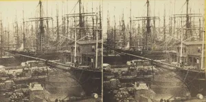 Wall Street Ferry, New York, 1860/69. Creator: Anthony & Company Wall Street Ferry, New York, 1860/69. Creator: Anthony & Company