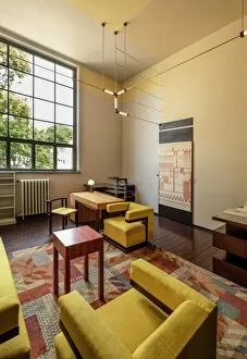 Restoration Gallery: Walter Gropius office, 1924. Main building, Bauhaus-University Weimar (1904-1911), Germany, 2018