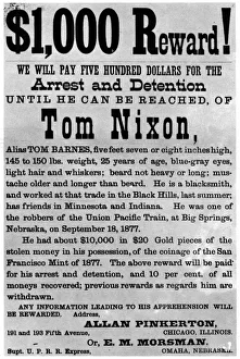 Wanted poster for the outlaw Tom Nixon, c1877 (1954) Wanted poster for the outlaw Tom Nixon, c1877 (1954)