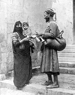A water seller, Cairo, Egypt, 1936.Artist: Donald McLeish A water seller, Cairo, Egypt, 1936.Artist: Donald McLeish