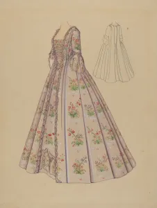 Wedding Dress, c. 1936. Creator: Marie Mitchell Wedding Dress, c. 1936. Creator: Marie Mitchell
