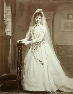 Images Dated 19th November 2009: Wedding portrait, 1880s