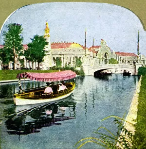 Images Dated 15th January 2008: The West Lagoon from the World Fair, St Louis, Missouri, 1904
