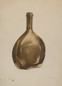 Whiskey Flask, 1938. Creator: G. A. Spangenberg Whiskey Flask, 1938. Creator: G. A. Spangenberg