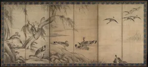 Wild Geese, late 1500s-early 1600s. Creator: Kano Sanraku (Japanese, 1559-1635) Wild Geese, late 1500s-early 1600s. Creator: Kano Sanraku (Japanese, 1559-1635)