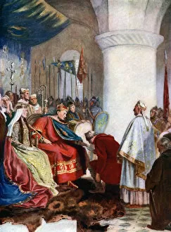 Images Dated 24th August 2007: William I granting a charter to the City of London, 1075, (c1920). Artist: John Seymour Lucas