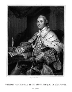 William Petty, 1st Marquess of Lansdowne, British Whig statesman, (1832).Artist: H Robinson William Petty, 1st Marquess of Lansdowne, British Whig statesman, (1832).Artist: H Robinson
