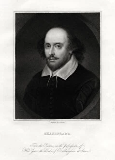 Images Dated 18th January 2006: William Shakespeare, English playwright, 19th century.Artist: E Scriven