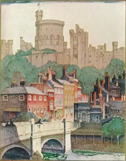 Windsor Gallery: Windsor Castle, 1922. (1924). Artist: Dorothy Hutton