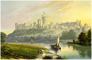 Windsor Castle, Berkshire, the Royal residence, c1880 Windsor Castle, Berkshire, the Royal residence, c1880