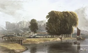 Windsor Castle from the Brocas Meadow, from Views of Windsor, Eton and Virginia Water, c1827-30 Windsor Castle from the Brocas Meadow, from Views of Windsor, Eton and Virginia Water, c1827-30