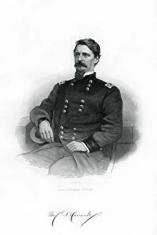 Winfield Scott Hancock, Union general, 1862-1867.Artist: J Rogers
