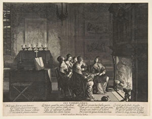 Wisdom Collection: The Wise Virgins Resting Whilst Awaiting the Arrival of The Husband, ca. 1635