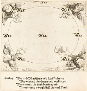 Woe is Pronounced on Covetousness, 1549. Creator: Augustin Hirschvogel Woe is Pronounced on Covetousness, 1549. Creator: Augustin Hirschvogel