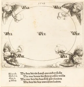 Woe is Pronounced on the Scribes and Pharisees, 1549. Creator: Augustin Hirschvogel Woe is Pronounced on the Scribes and Pharisees, 1549. Creator: Augustin Hirschvogel