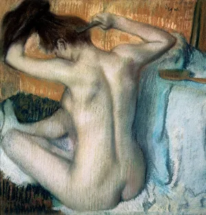 Nudity Gallery: Woman Combing Her Hair, 1886. Artist: Edgar Degas