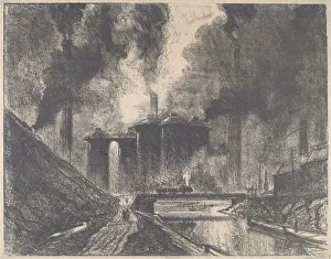 Work Castles, Wolverhampton, 1912 Print by Joseph Pennell