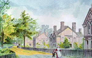 Workers cottages at Bournville, Birmingham, 1892 Workers cottages at Bournville, Birmingham, 1892