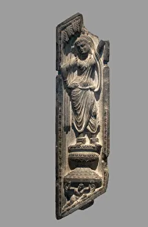 A Yakshi Grasping a Tree, Kushan period, 2nd/3rd century. Creator: Unknown A Yakshi Grasping a Tree, Kushan period, 2nd/3rd century. Creator: Unknown