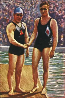 Related Images Gallery: Yoshiyuki Tsuruta and Erich Rademacher, 1928. Creator: Unknown