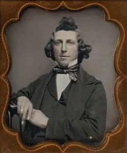 Young Man with Curled Hair, 1850s. Creator: Unknown Young Man with Curled Hair, 1850s. Creator: Unknown
