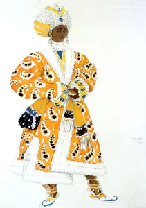 A Young Rajah, ballet costume design, 1911. Artist: Leon Bakst A Young Rajah, ballet costume design, 1911. Artist: Leon Bakst