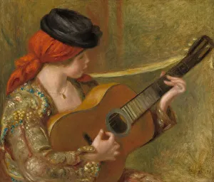 Young Spanish Woman with a Guitar, 1898. Creator: Pierre-Auguste Renoir Young Spanish Woman with a Guitar, 1898. Creator: Pierre-Auguste Renoir