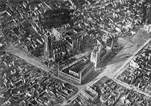 Ypres after German bombardment, First World War, 1914-1918, (c1920)