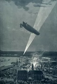 The Zeppelin Bombardment of Antwerp in August, 1814, in Defiance of the Hague Convention, 1915