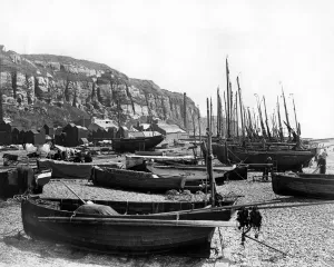 East Beach in Hastings, Sussex 1936 East Beach in Hastings, Sussex 1936
