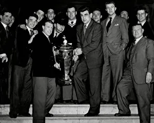 Great Britain Rugby League team with the Rugby League World Cup 1954 Great Britain Rugby League team with the Rugby League World Cup 1954