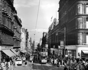 Sauchiehall Street looking east, Glasgow 25/06/1956 Sauchiehall Street looking east, Glasgow 25/06/1956