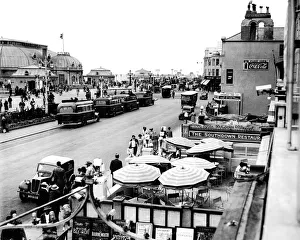 The seafront promenade at Worthing, Sussex The seafront promenade at Worthing, Sussex