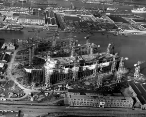 SS Canberra in Harland and Wolff Belfast Shipyard 1960 SS Canberra in Harland and Wolff Belfast Shipyard 1960