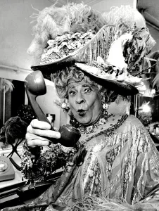 Stanley Baxter, dressed as a pantomime dame Stanley Baxter, dressed as a pantomime dame