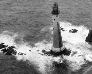 Eddystone Lighthouse Print 1960