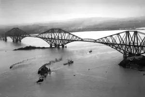 Forth Bridge Prints: The Forth Rail Bridge Print, Scotland 1935