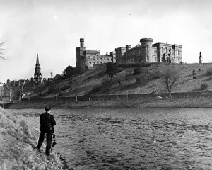 View of Inverness Castle from the banks of the River Ness of Inverness Castle 1959 View of Inverness Castle from the banks of the River Ness of Inverness Castle 1959