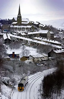 Winter scene at Mossley, Lancashire Winter scene at Mossley, Lancashire