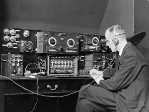 Wireless Operator at Marconi House London 1921 Wireless Operator at Marconi House London 1921