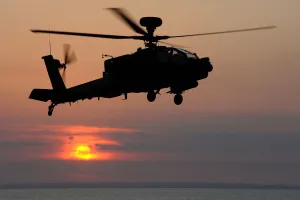 Apache Helicopter at Sea Apache Helicopter at Sea