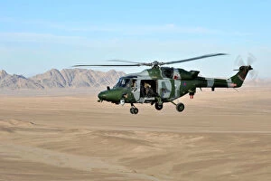 Images Dated 7th January 2012: Army Air Corps Lynx Mk9A Helicopter Over Afghanistan