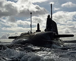 Images Dated 19th September 2012: HMS Ambush Arriving at HMNB Clyde