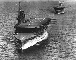 Images Dated 3rd December 2003: Hms Courageous with Hms Furious and Hms Coloseus. 14 / 03 / 1928