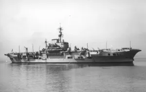 HMS Implacable, a fleet aircraft carrier, was built by Fairfield at Govan, and completed HMS Implacable, a fleet aircraft carrier, was built by Fairfield at Govan, and completed